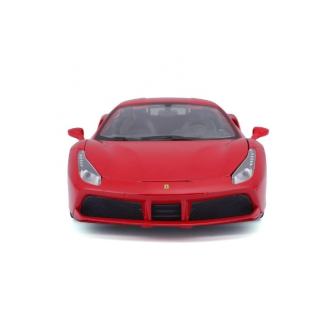 Fém autó modell Ferrari 488 GTB piros