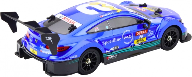 RC versenyautó drifteléshez kék 30 km/h 1:16