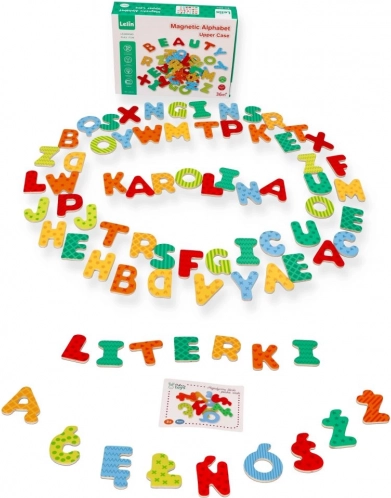 Fa mágneses betűk lengyel karakterekkel
