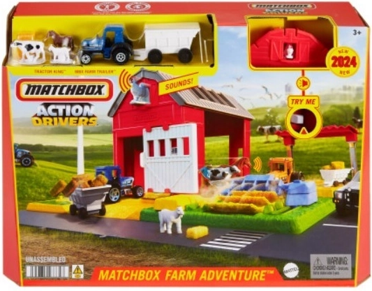 Matchbox állatszett traktor hangokkal