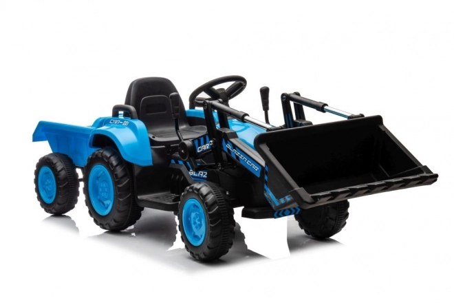 Elektromos gyermek traktor kanállal kék
