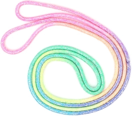 Puha és rugalmas, szivárványszínű zsinór