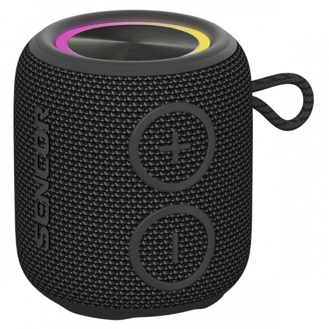 Sencor Sirius 2 Micro fekete 5W Bluetooth hangszóró LED-del és TWS-sel