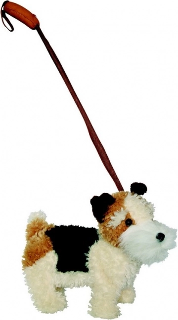 MaDe Foxterrier pórázzal és hanggal
