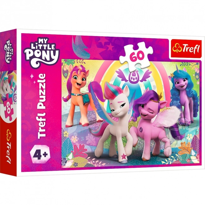 Barátságos világ puzzle - My Little Pony 60 darabos