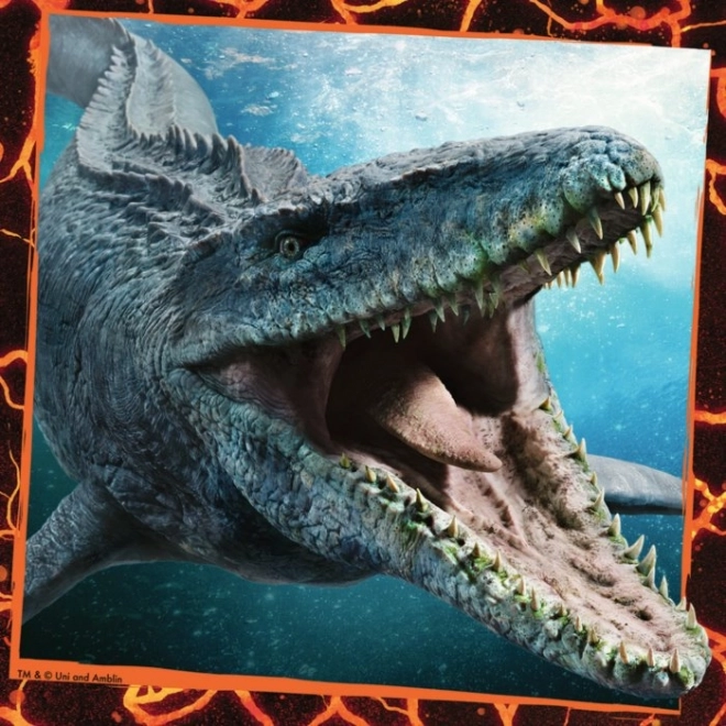 Jurassic World puzzle 3x49 darabos készlet