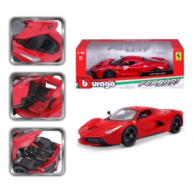 Bburago Ferrari LaFerrari piros játékautó