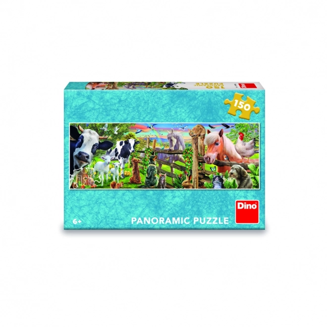 Panorámás puzzle farm 150 darabos