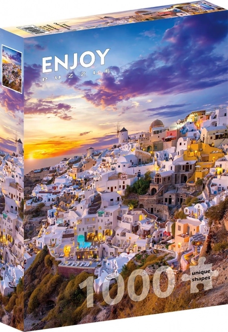 Puzzle Naplemente Santorini felett 1000 darab