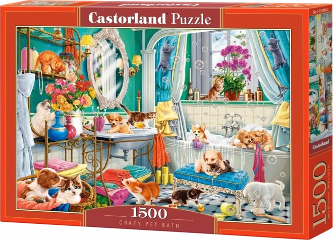 Castorland puzzle Őrült fürdő 1500 darabos