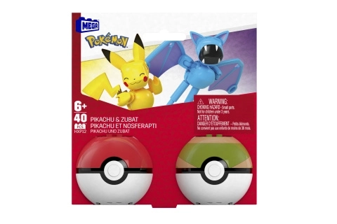 Pokémon Pikachu és Zubat Mega Bloks játékkészlet