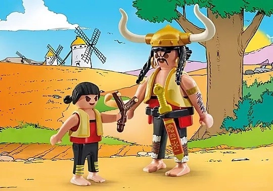 Asterix készlet - Cebullanka, Grzanka és Pepe figurák