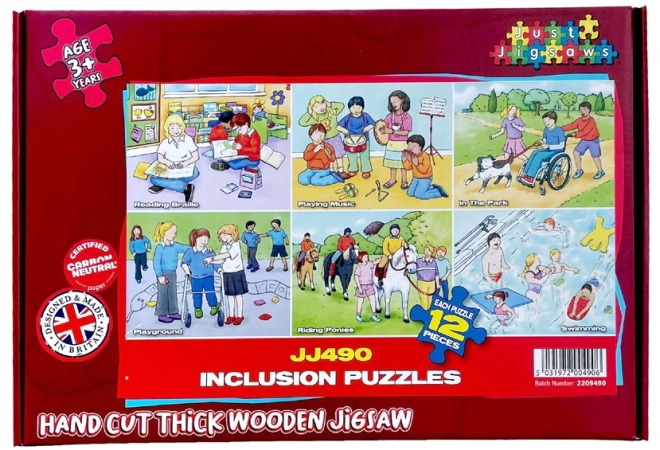 Just Jigsaws fa puzzle szett 72 darab