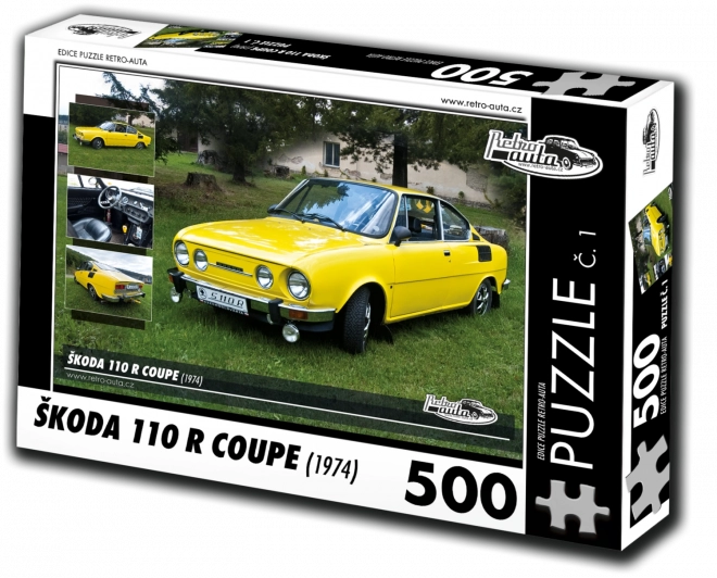 Retro autók kirakós készlet - Škoda 110 R Coupe (1974)