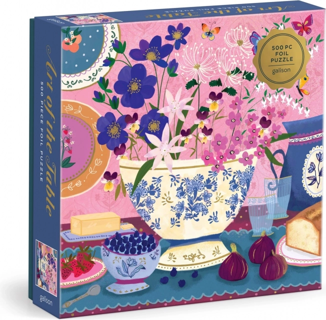 Galison fóliás puzzle Joy Laforme – Terítési művészet, 500 darab