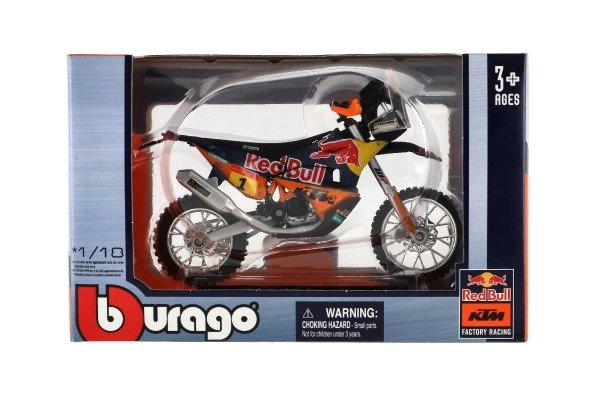 Bburago Red Bull KTM Rally Dakar motor 1:18 méretarány