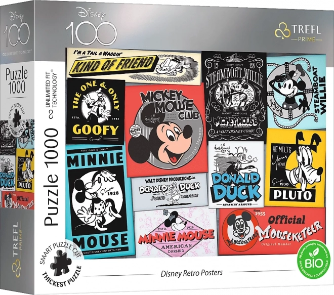 Disney 100 év: Retro poszterek 1000 darabos puzzle