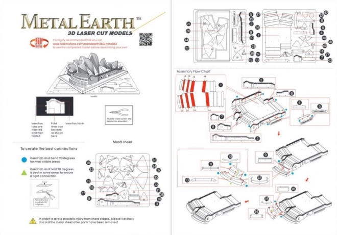 Metal Earth 3D puzzle sydney-i opera