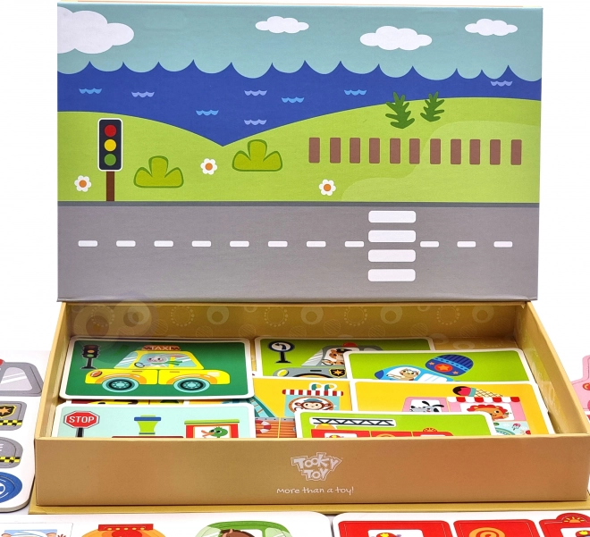 Tooky Toy Mágneses Montessori Szekrény 80 Darabbal