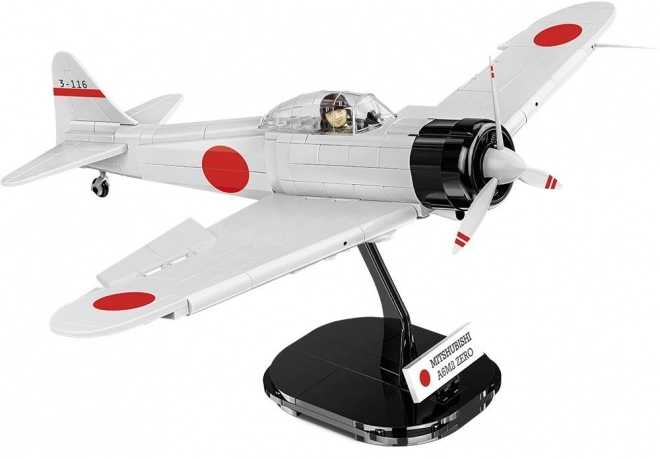 Második világháborús Mitsubishi A6M2 Zero vadászrepülő modell