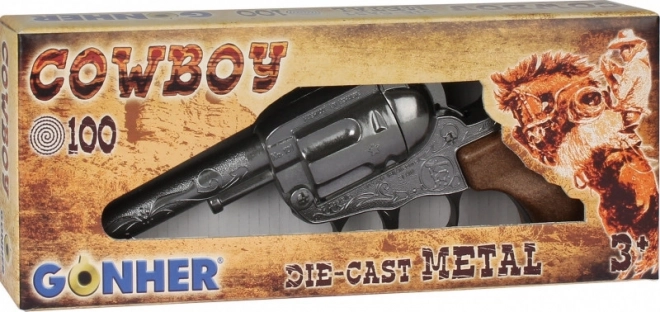 Fém Cowboy Revolver 100 Lövéssel