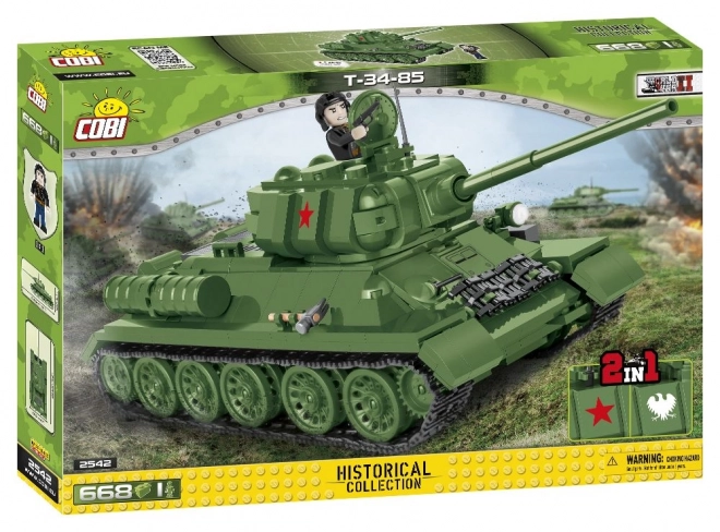 T-34 modell tank 668 alkatrésszel