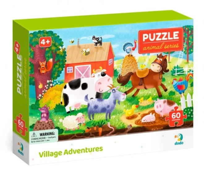 Farma puzzle 60 darabos készlet gyerekeknek