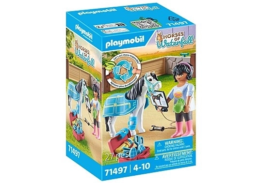 Playmobil hipoterapeuta lóápoló készlet