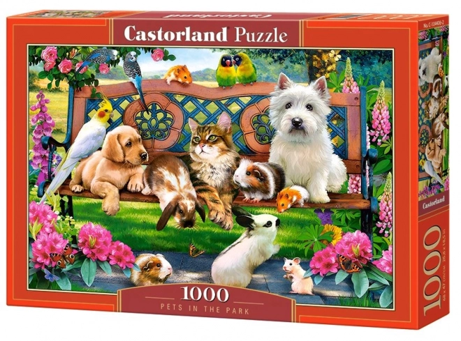 Parkbéli szobák házi kedvencekkel puzzle 1000 darabos