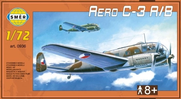 Aero C-3 A/B repülőgépmodell 1:72 méretarányban