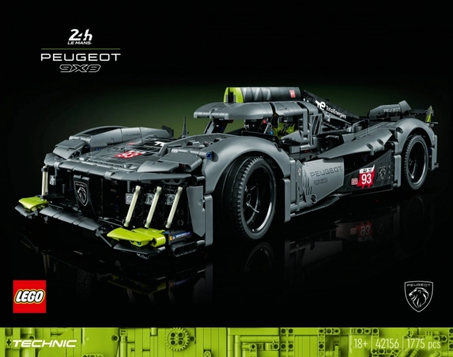 Technic PEUGEOT 9X8 Le Mans hibrid hypercar építőkészlet