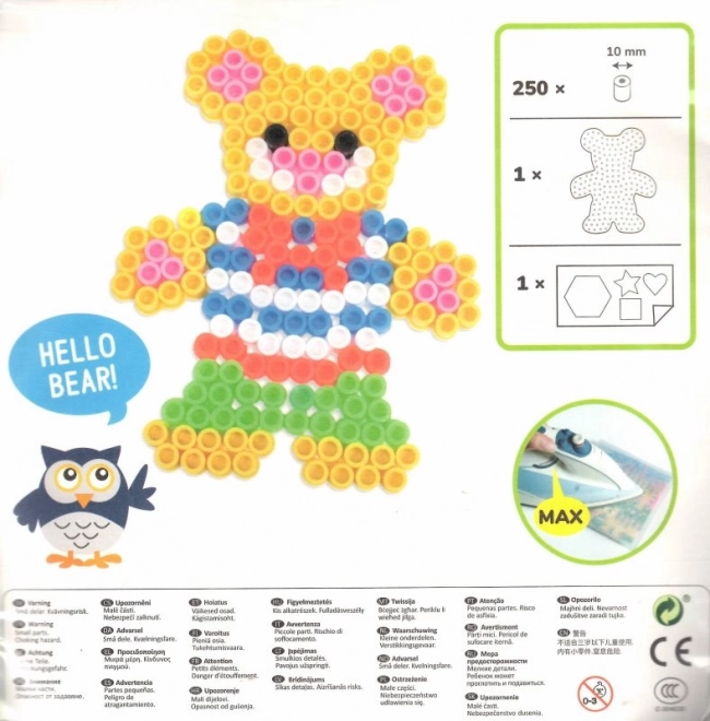 PLAYBOX Vasalható gyöngyök Kis készlet Medve XL 250 darab