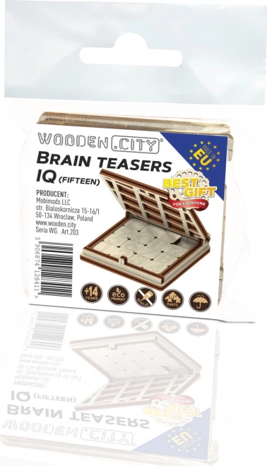 Fa 3D puzzle tolófejtörő mini játék