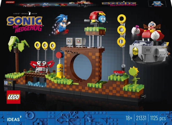 Sonic the Hedgehog - Zöld Domb Zóna LEGO építőkészlet