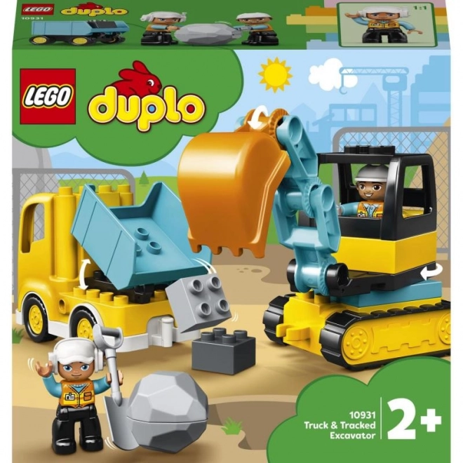 Lego Duplo - Teherautó és lánctalpas kotrógép