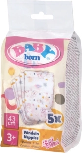 BABY born pelenkák babáknak 43 cm (5 db)