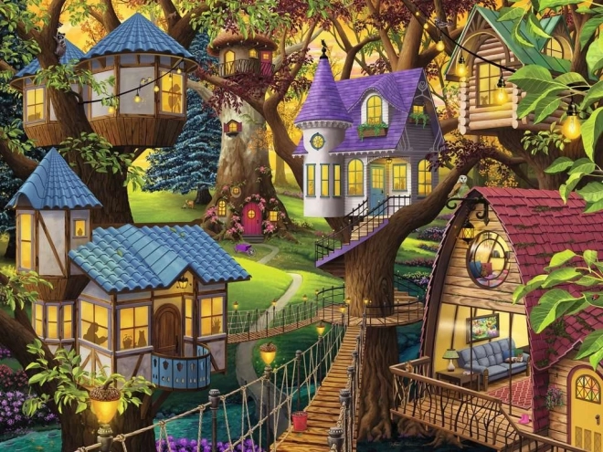 Ravensburger puzzle napszak a fák koronájában 1500 darabos