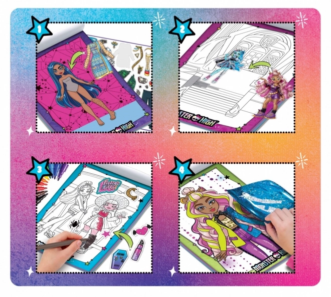 Monster High napló és vázlatfüzet