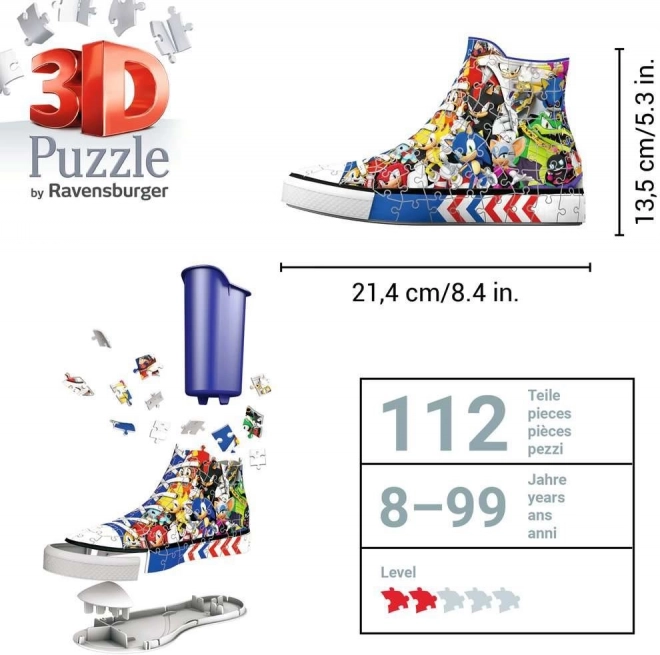 Ravensburger 3D puzzle Sonic cipő