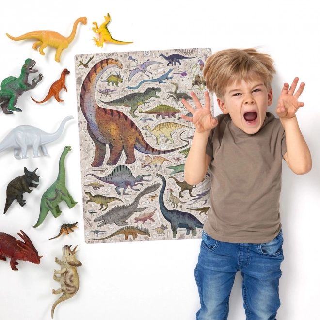 Dinoszauruszos Puzzlove Puzzle 200 Darabos