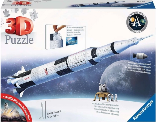 3D puzzle Apollo Saturn V rakéta