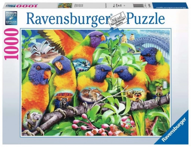 Ravensburger puzzle Lorikeet földje 1000 darabos