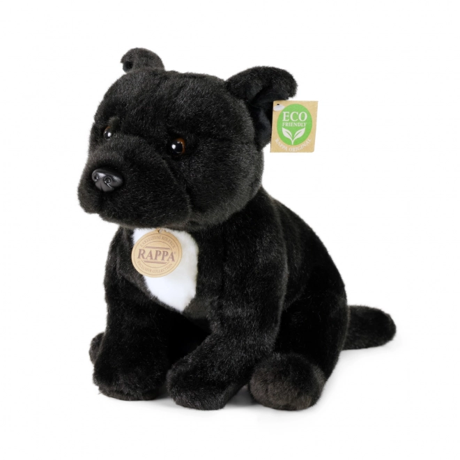 Plüss staffordshire bullterrier 30 cm fekete ECO-FRIENDLY