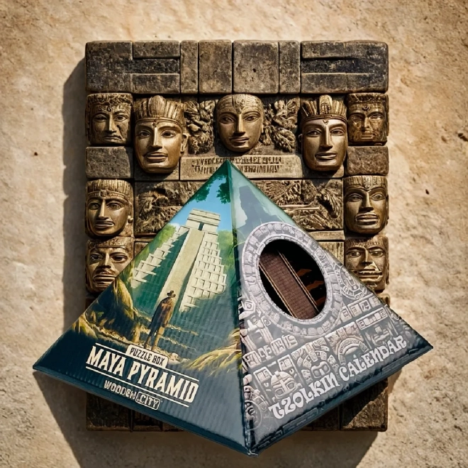 3D fa puzzle - Menekülési szoba: Maya piramis