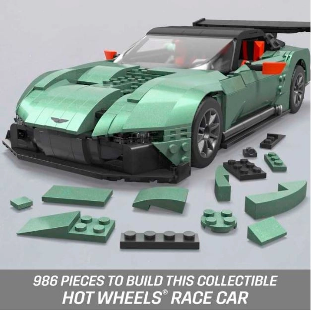 Konstruktív készlet Mega Hot Wheels Aston Martin Vulcan