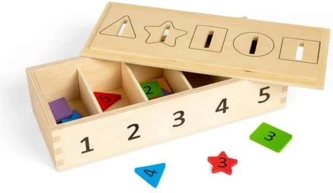 Bigjigs Toys színek, formák és számok rendezése