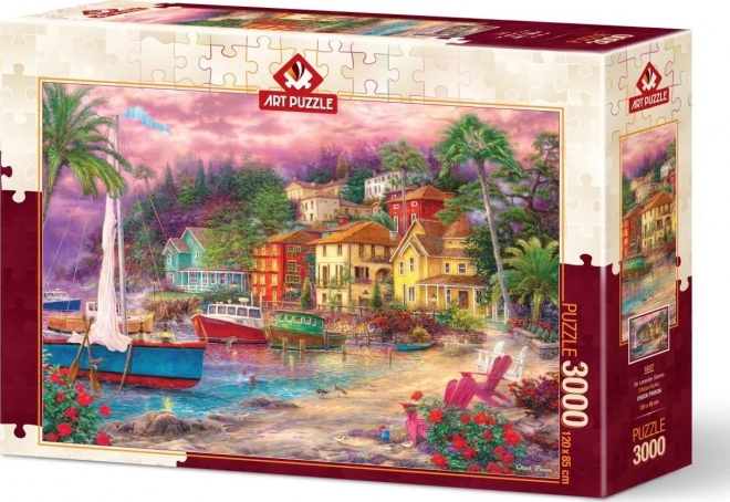 Purpurszín partszakasz puzzle 3000 darabos - ART PUZZLE