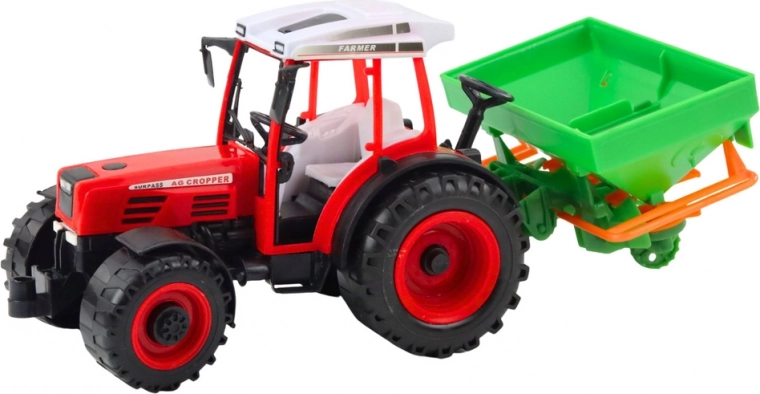 Működő vetőgép felnyitható fedéllel