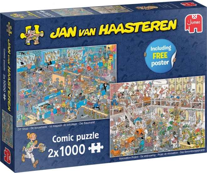 Jan Van Haasteren különleges puzzle csomagolás - felújítás és DIY üzlet