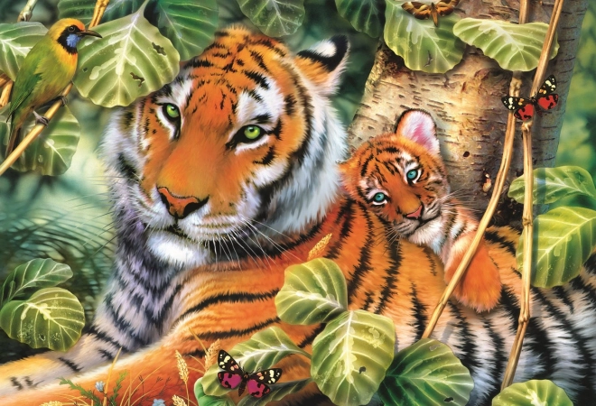 Trefl puzzle tigris kölyökkel 1500 darab